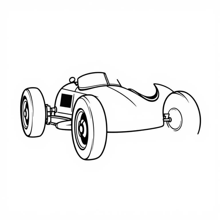De vintage rennwagen