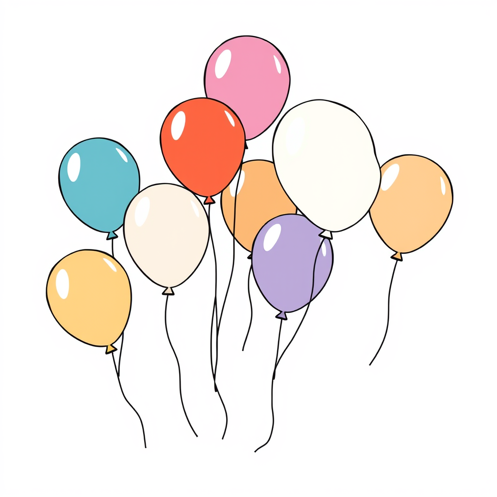 Ballonnen in de lucht