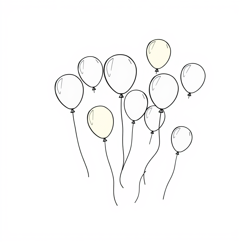 Ballonnenfeestje op de lucht
