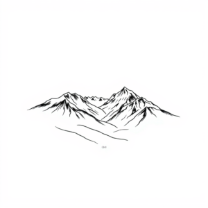 De Silhouetten van de Bergwereld