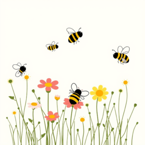 Zonnen op de bloemen