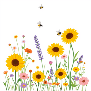Bijen en Bloemen: Een Zomerse Feestvreugde