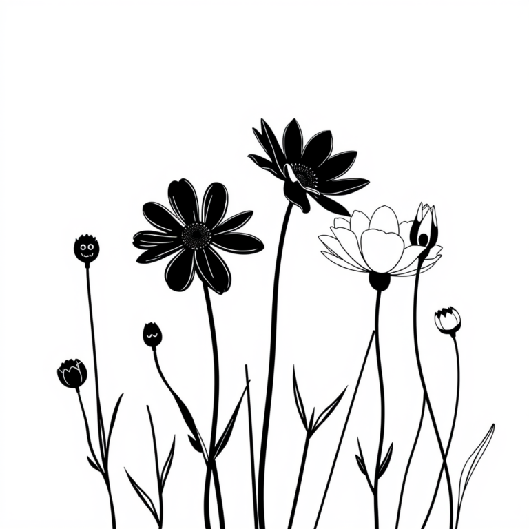 Bloemen in de bries