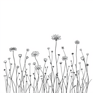 Ethereale Bloemenlandschap
