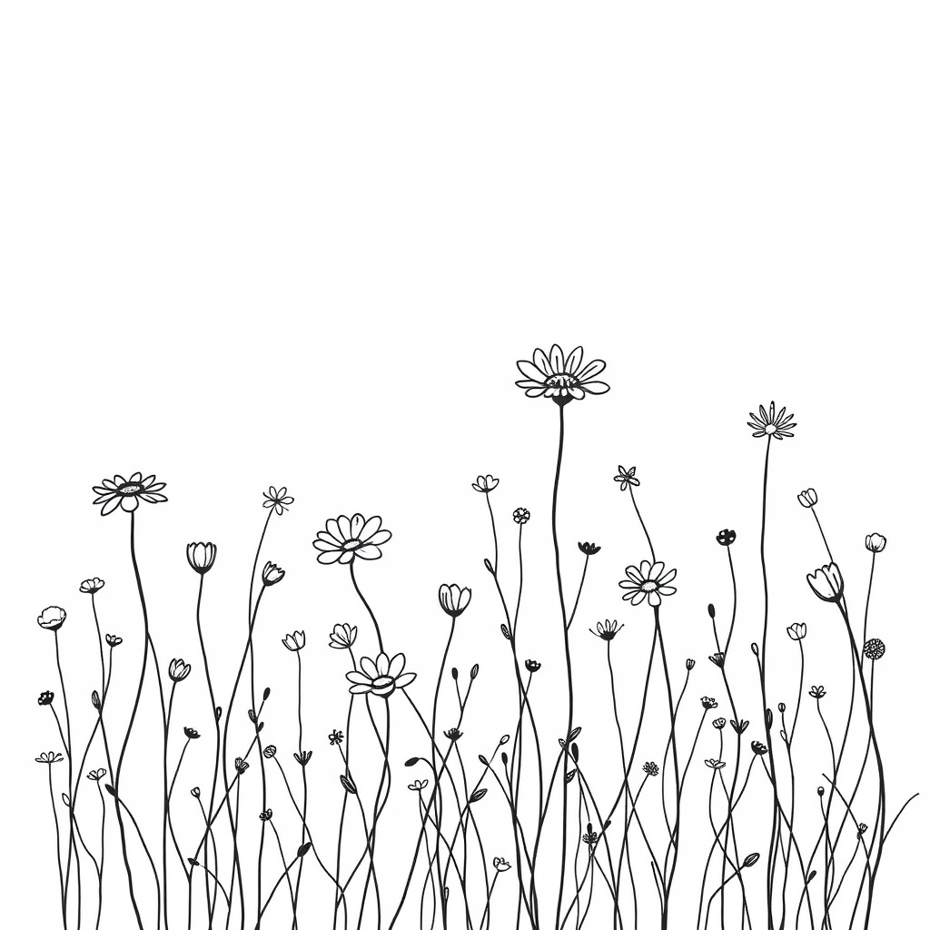 Ethereale Bloemenlandschap