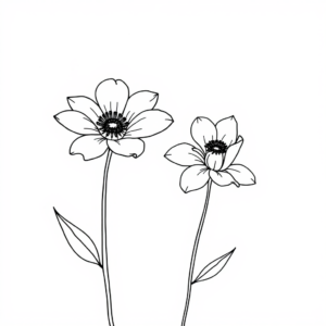 Twee Bloemen in de Bries