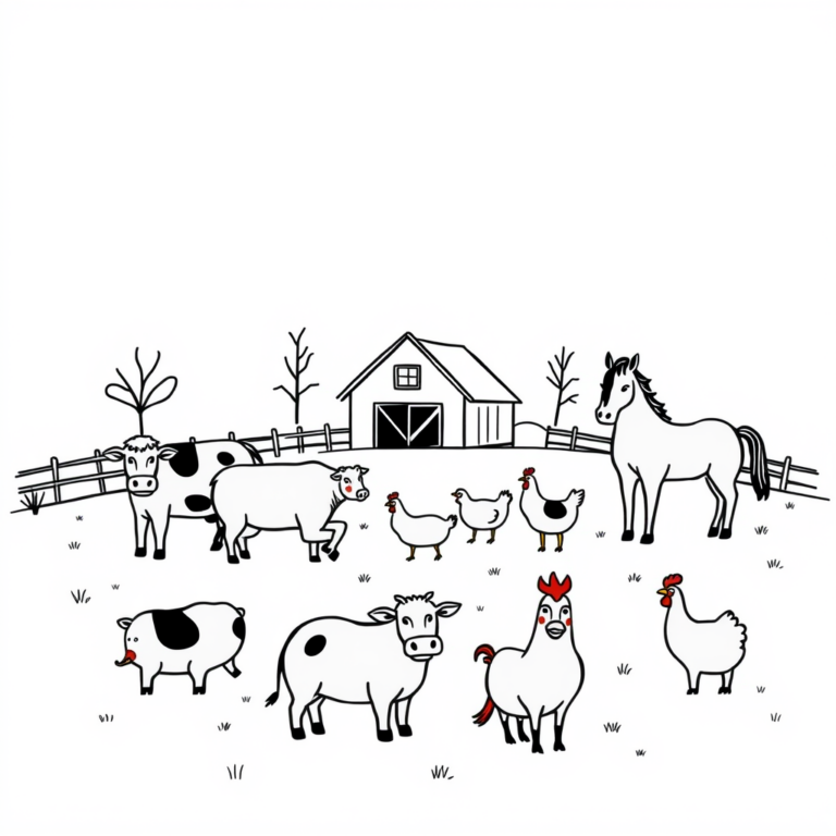 De boerderij: wereld simpele liefde
