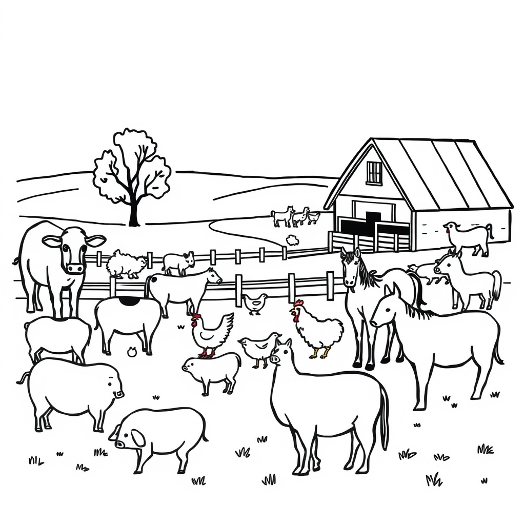 Dieren op de Boerderij