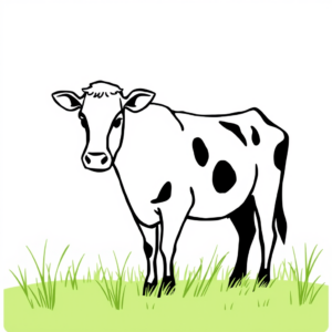 Koe op de Weide