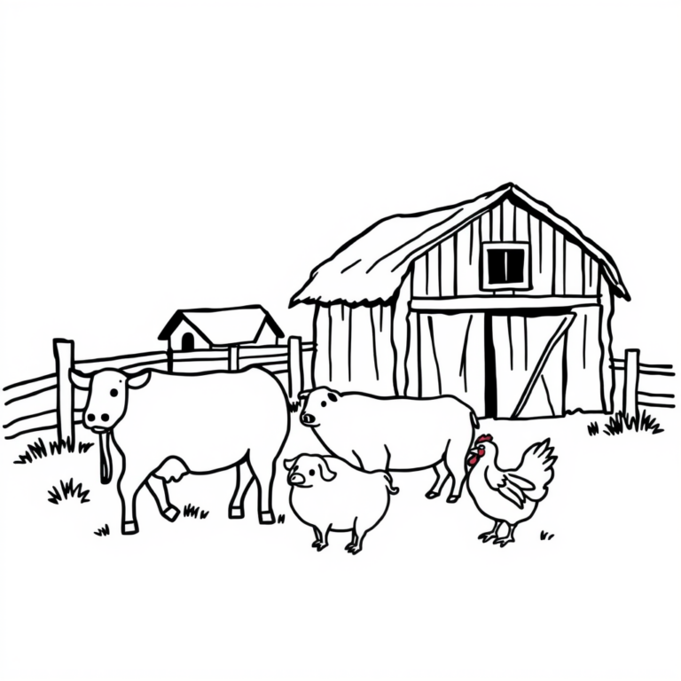 De boerderij vroeger