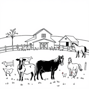 Dieren op het Platteland