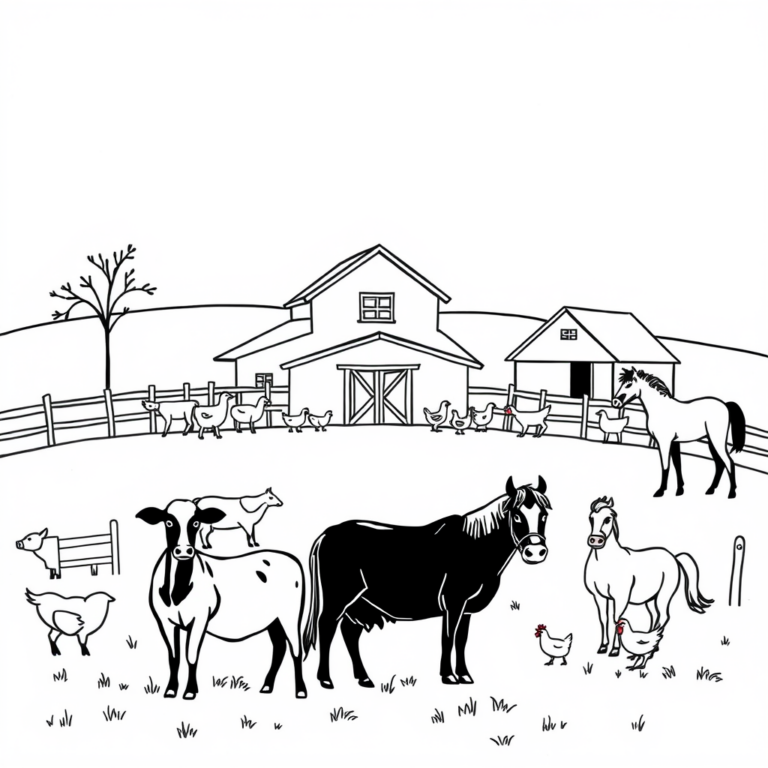 Dieren op het platteland