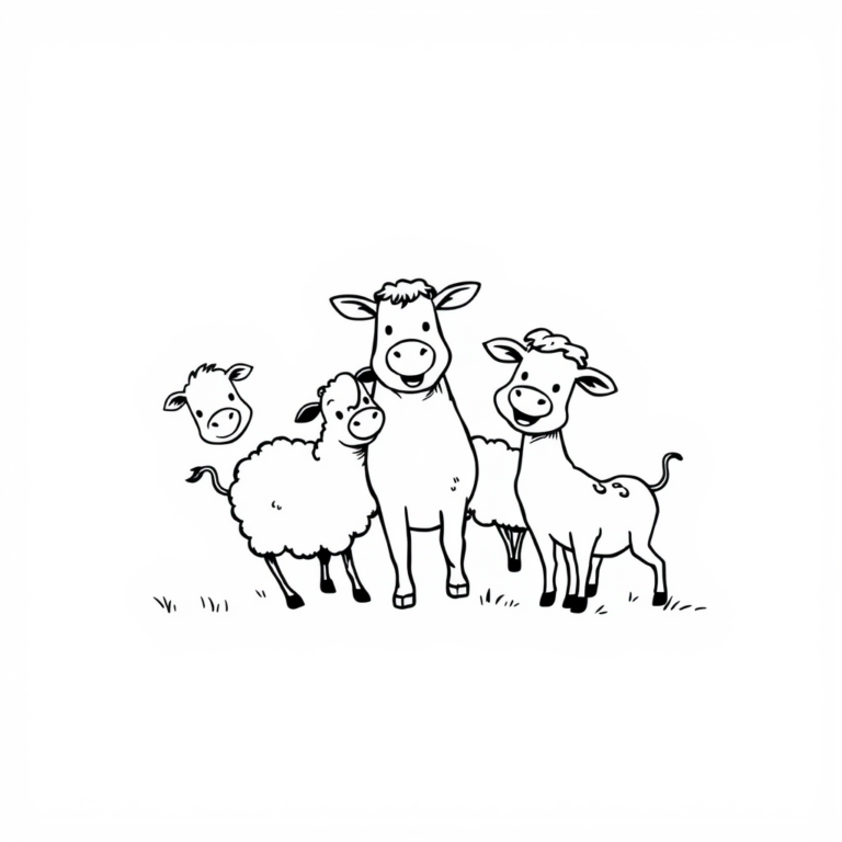 Vrolijke boerderijdieren