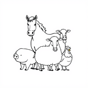 Gezellige Boerderijdieren