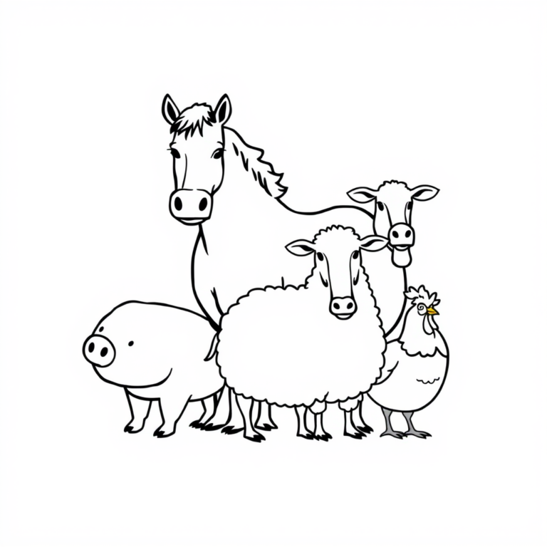 Gezellige boerderijdieren