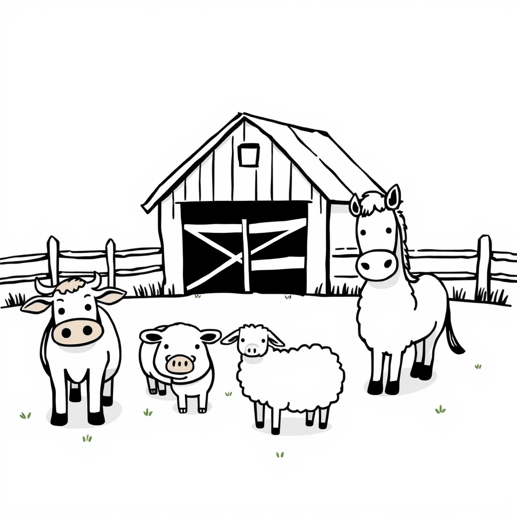 Dieren op het Boerenerf