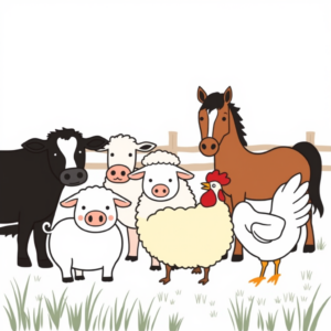 Dieren op het Boerenerf