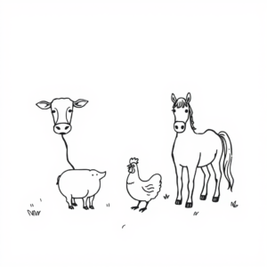 Huisdieren op de boerderij