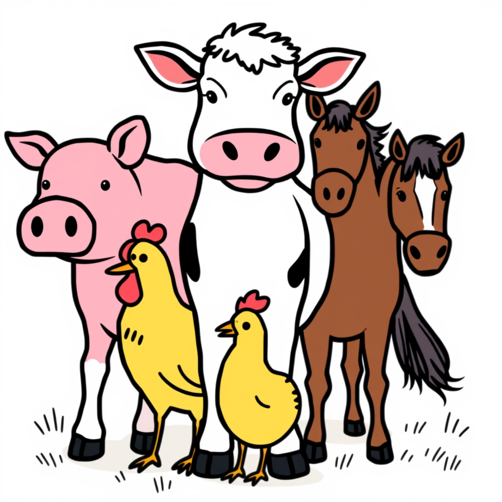 Dieren op de Boerderij