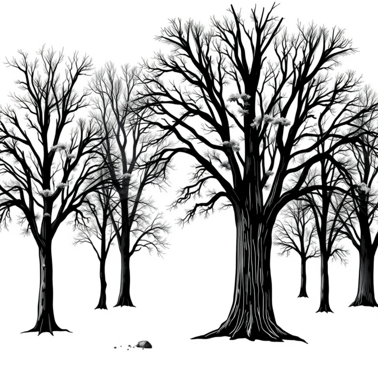 De magische bomen het dichte woud