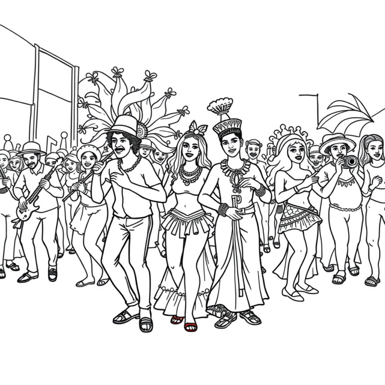 Samba in het schilderij