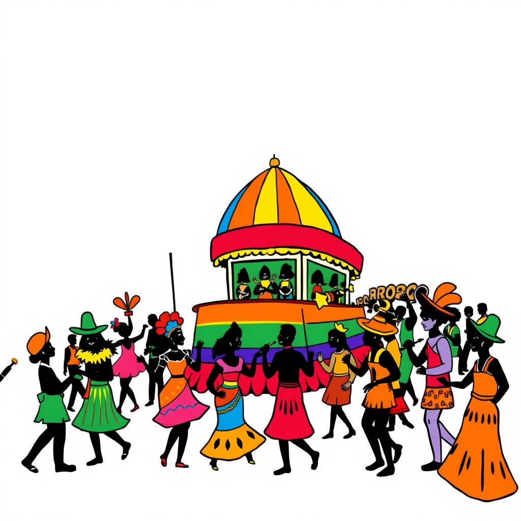 Vrolijk Carnaval in Lente