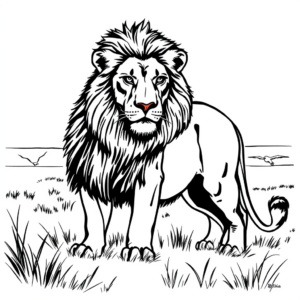 Wilde dieren in de savanne