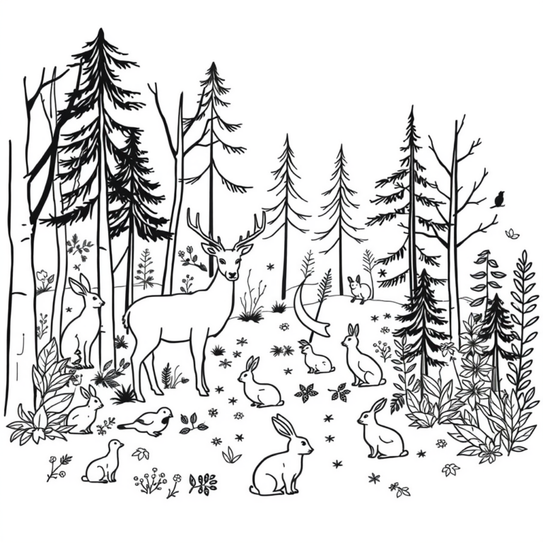Dieren in het bos: leven in harmonie