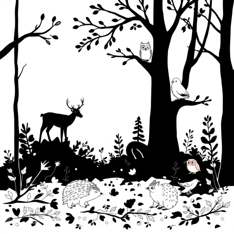 Dieren in het bos: wonderlijke wereld