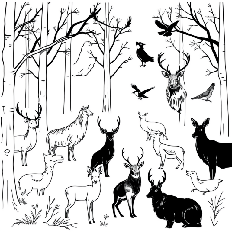 Dieren in het bos: kleine wereld