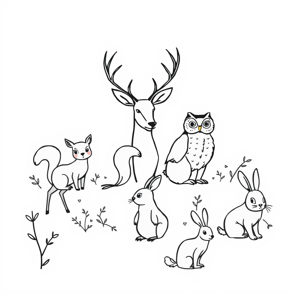 Dieren in het Bos: Een Kostuum van Leven