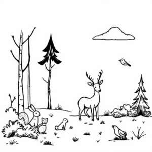 Dieren in het Bos: Een Kleurrijk Avontuur