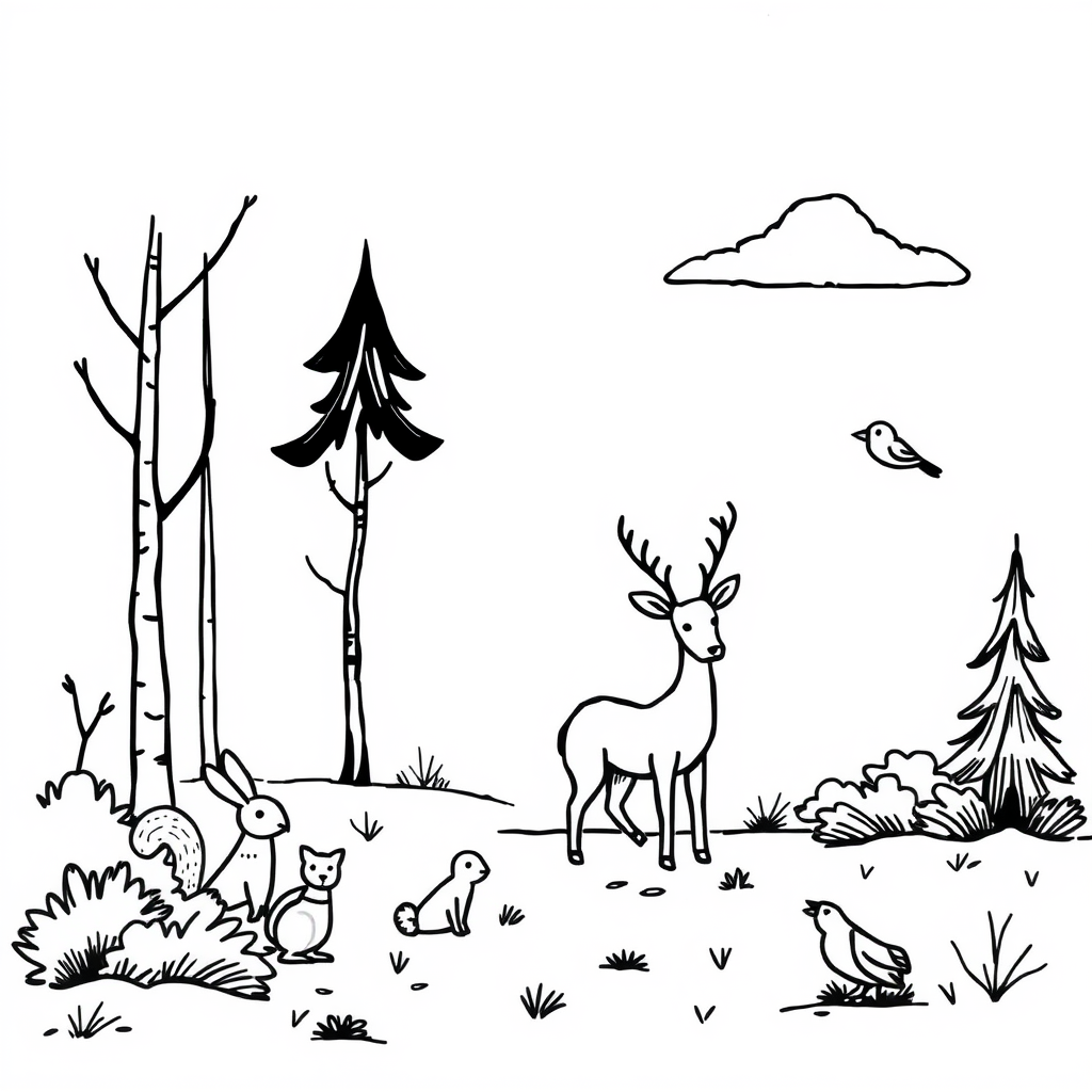 Dieren in het Bos: Een Kleurrijk Avontuur