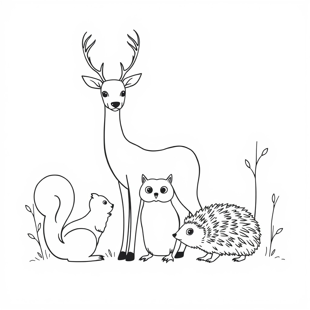 Dieren in het bos: een kleurrijk avontuur
