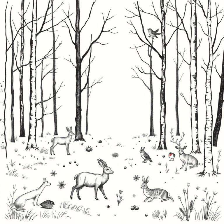 Dieren in het bos: kleurrijk avontuur