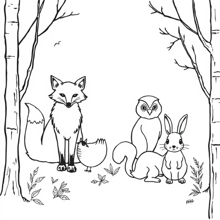 Dieren in het bos: fantasievolle avontuur
