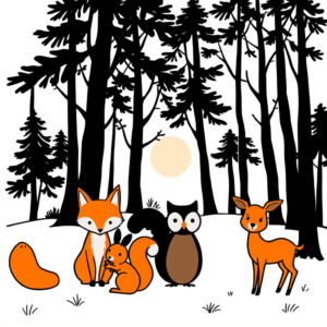 Dieren in het Bos: Een Kleurrijke Avontuur