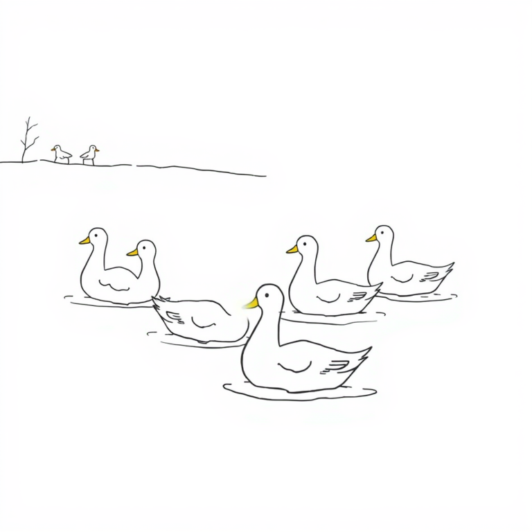Eenden in de winter