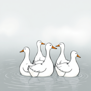 Eenden in de Vroege Morgen