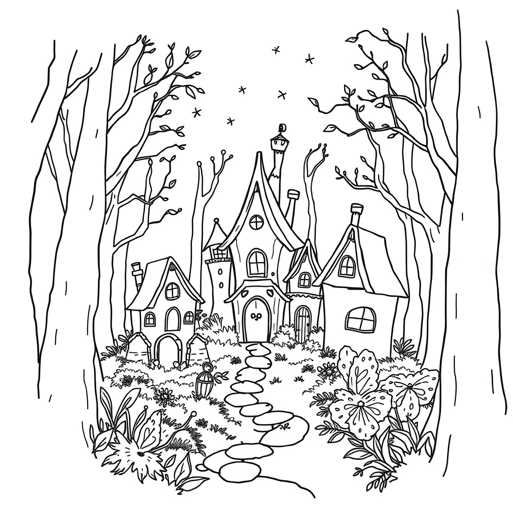 Feeënhuisjes in de Magische Bos