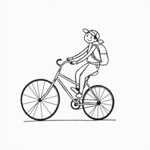 Weg op de fiets!