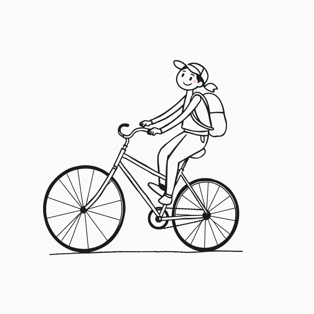Weg op de fiets!