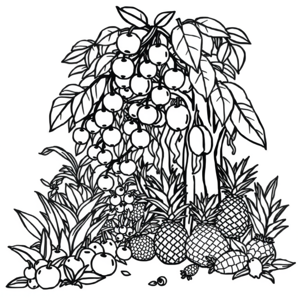 De overvloed van het fruitbos