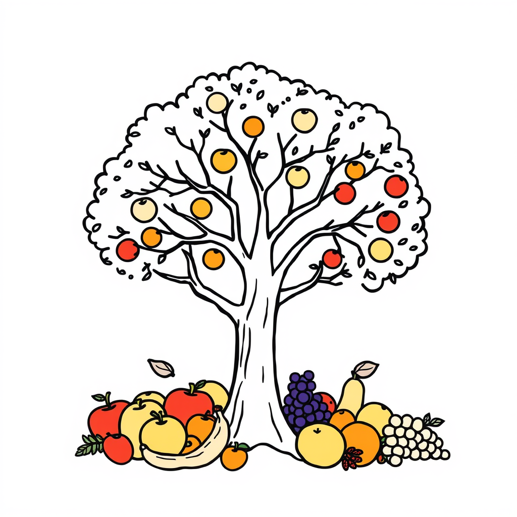 Een Zomerse Boom vol Fruit