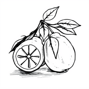 Zwarte Limonen op een Witte Winternacht
