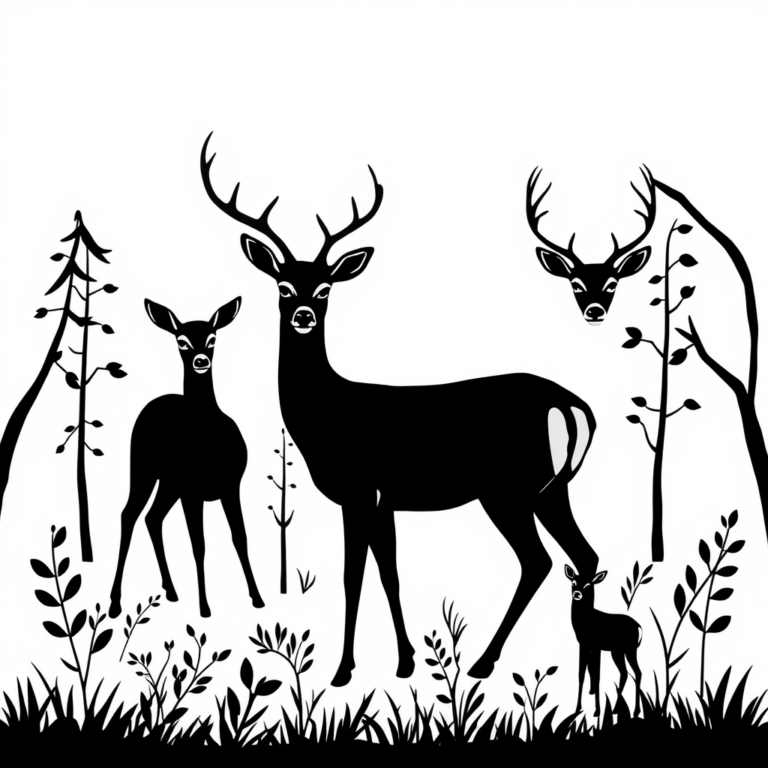 De hertjes het bos