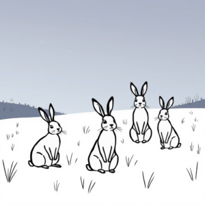 Hertjes in de Winter