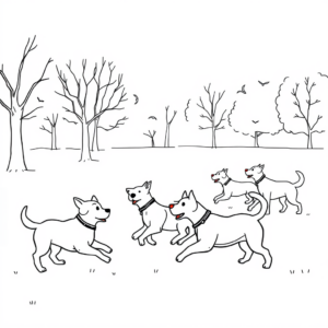 Honden in het Park