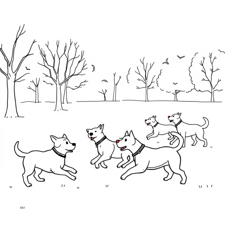 Honden in het park