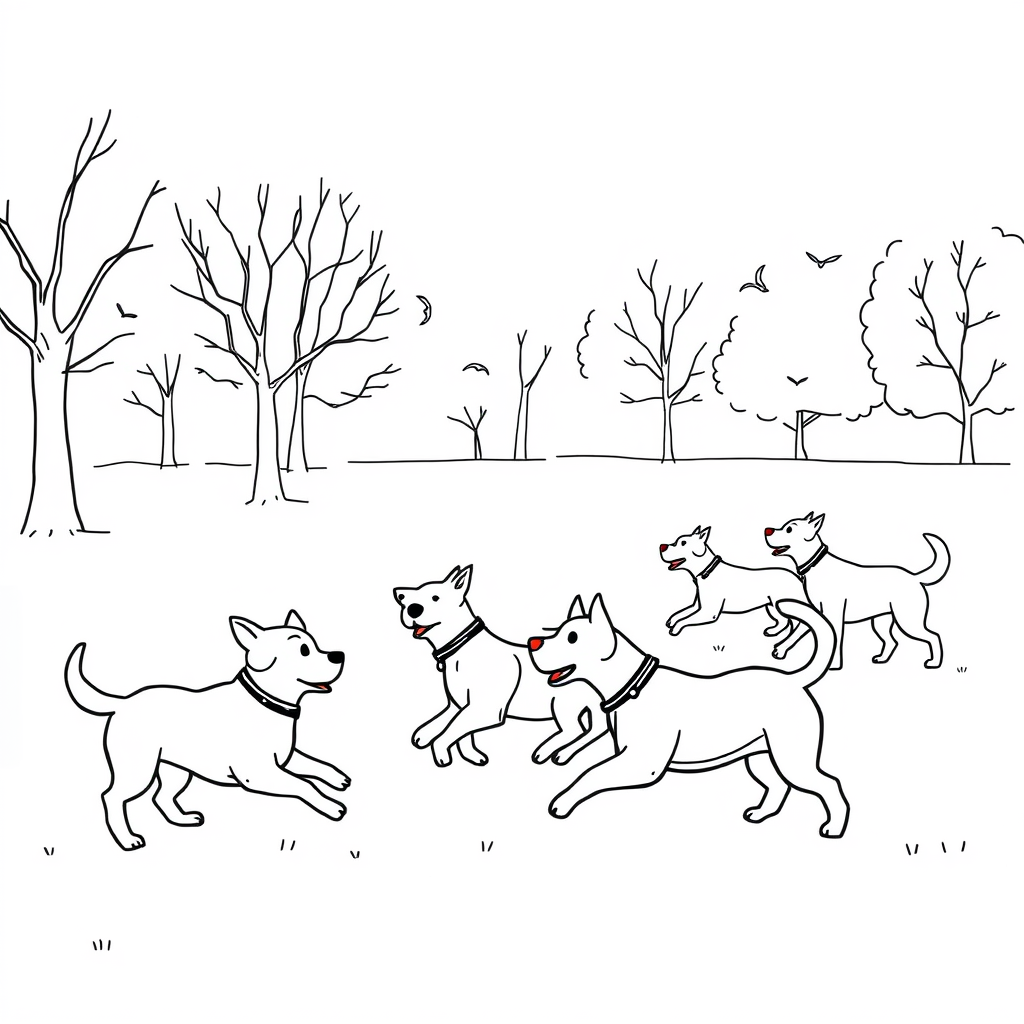 Honden in het Park
